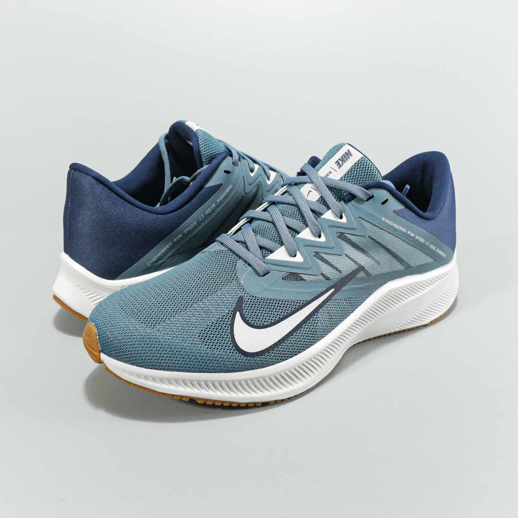 Nike Quest III Sea Blue White Running Shoes - Click Image to Close